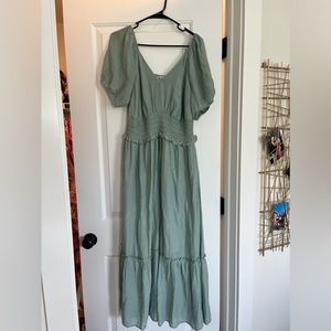 Soft Teal Maxi Dress